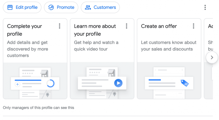 Google Business Profile Account Actions