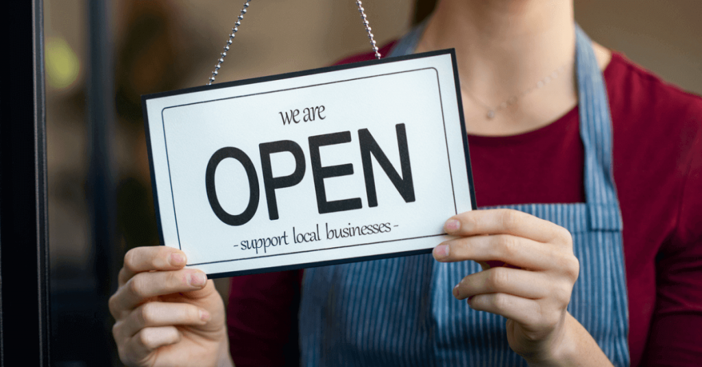 Open Business Sign